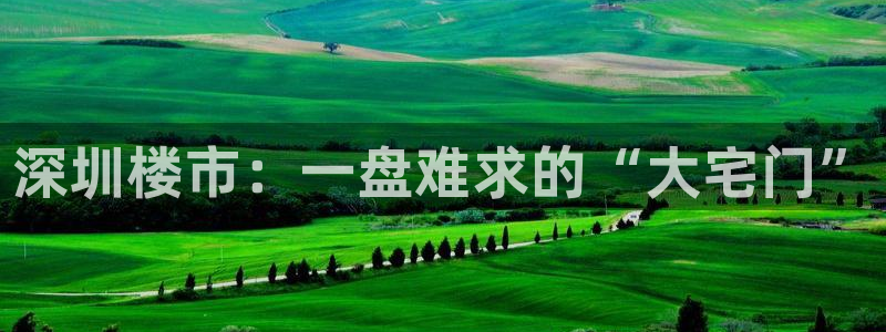 和记娱乐场所官网：深圳楼市：一盘难求的“大宅门”