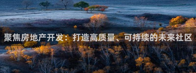 和记娱就问h88285官网：聚焦房地产开发：打造高质量、可持
