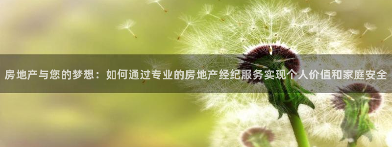 和记怡情官网电话：房地产与您的梦想：如何通过专业的房地产经纪