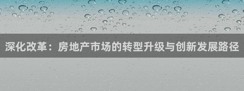 成都和记公司官网：深化改革：房地产市场的转型升级与创新发展路
