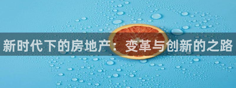和记怡情博娱官网：新时代下的房地产：变革与创新的之路