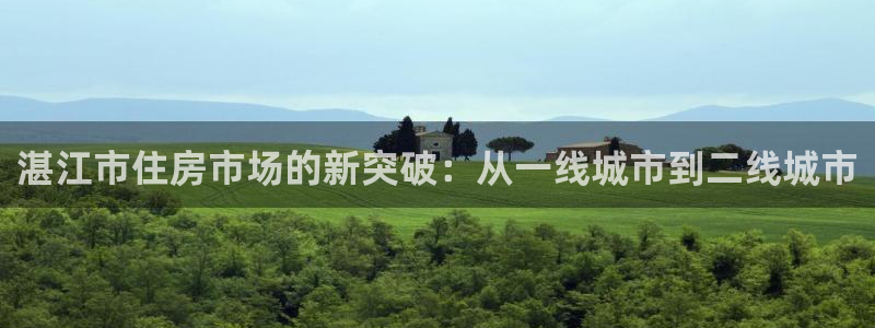 和记娱乐在线官网：湛江市住房市场的新突破：从一线城市到二线城
