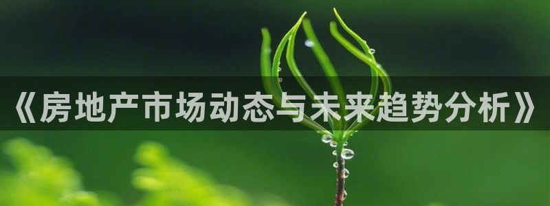 和记官网和记：《房地产市场动态与未来趋势分析》