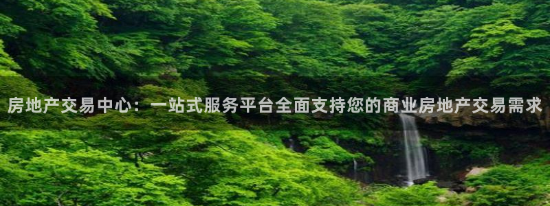 和记混凝土官网：房地产交易中心：一站式服务平台全面支持您的商