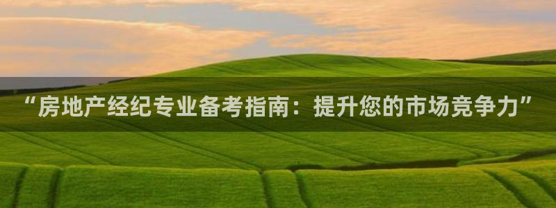 和记娱安全h88285官网：“房地产经纪专业备考指南：提升您