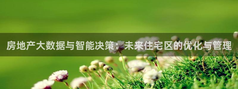 和记电讯3官网：房地产大数据与智能决策：未来住宅区的优化与管