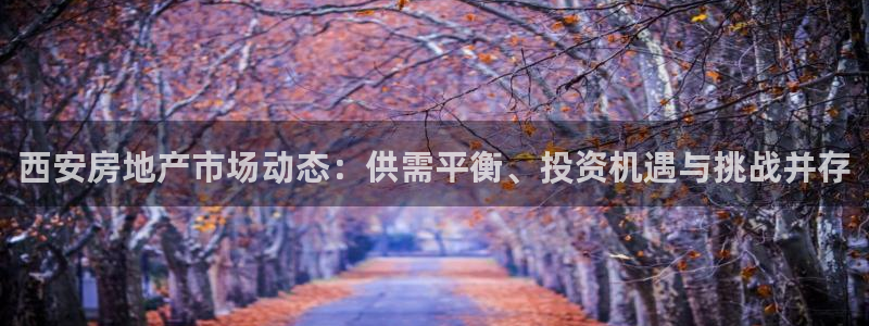 和帆记官网：西安房地产市场动态：供需平衡、投资机遇与挑战并存