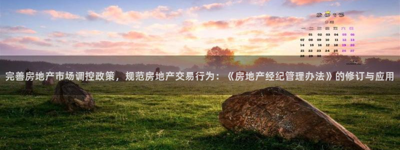 和记官网 公司：完善房地产市场调控政策，规范房地产交易行为：