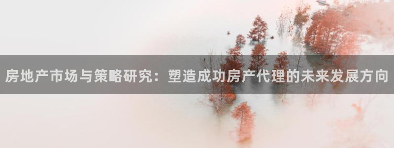 和记登录官网：房地产市场与策略研究：塑造成功房产代理的未来发