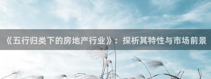 和记电讯香港官网：《五行归类下的房地产行业》：探析其特性与市