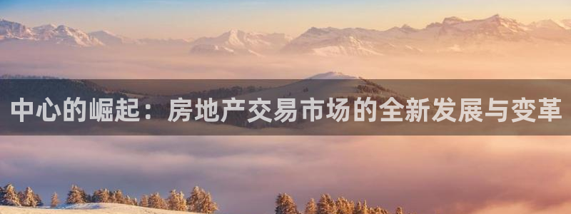 和记 中国官网：中心的崛起：房地产交易市场的全新发展与变革