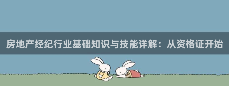 香港和记电讯官网：房地产经纪行业基础知识与技能详解：从资格证