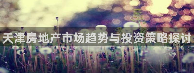 h88和记官网：天津房地产市场趋势与投资策略探讨