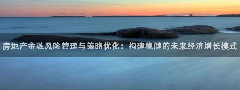和记体育买球官网：房地产金融风险管理与策略优化：构建稳健的未