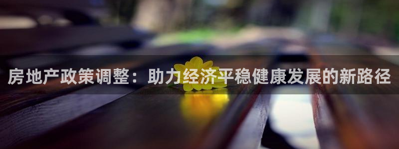 和记火爆官网：房地产政策调整：助力经济平稳健康发展的新路径
